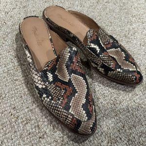 MADEWELL snake skin mule